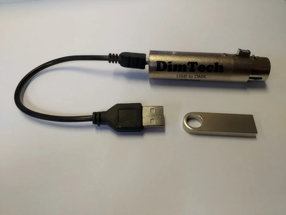 DimTech USB to DMX Stage Lighting USB-DMX DMX512 Dimmer open Enttec Controller - Image 3 of 4