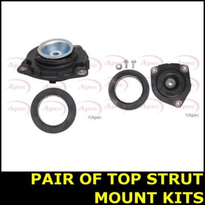 Pair Suspension Top Strut Mount Kit Front Left Right QASHQAI 10E 06->13 Apec