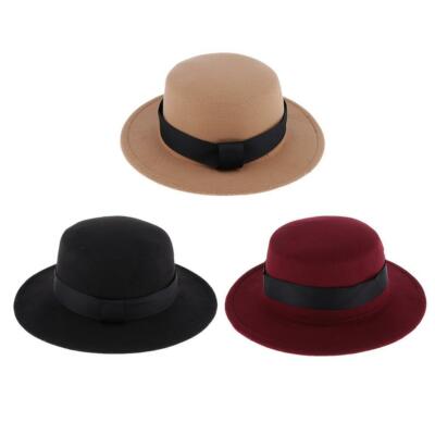 Klassischer Fedora Hut Jazz Hut Herren Party Winter Trilby Hut mit Band