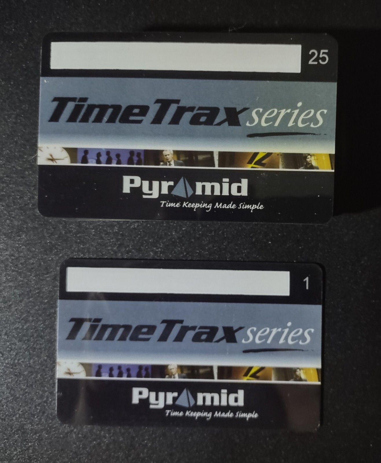 Pyramid TimeTrax Swipe Card 125 Size 3.62"x 2.13" 25 Pack Unused Time