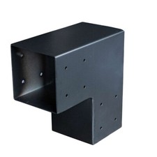 Pfostenverbinder Vierkant Schwarz 120 x 120mm 90&deg; Schaukel Holzverbindungsst&uuml;ck