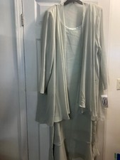  2pc SLEEVELESS LONG JKT, MOTHER - BRIDE DRESS 3x.4X SAGE -