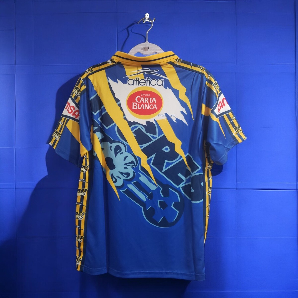 TIGRES UANL ティグレス　オレンジ/ブルー　サッカーシャツ TIGRES UANL ティグレス オレンジ/ブルー サッカーシャツ - メルカリ