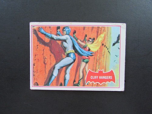1966 OPC Batman Red Bat #36A Cliff Hangers — Raw