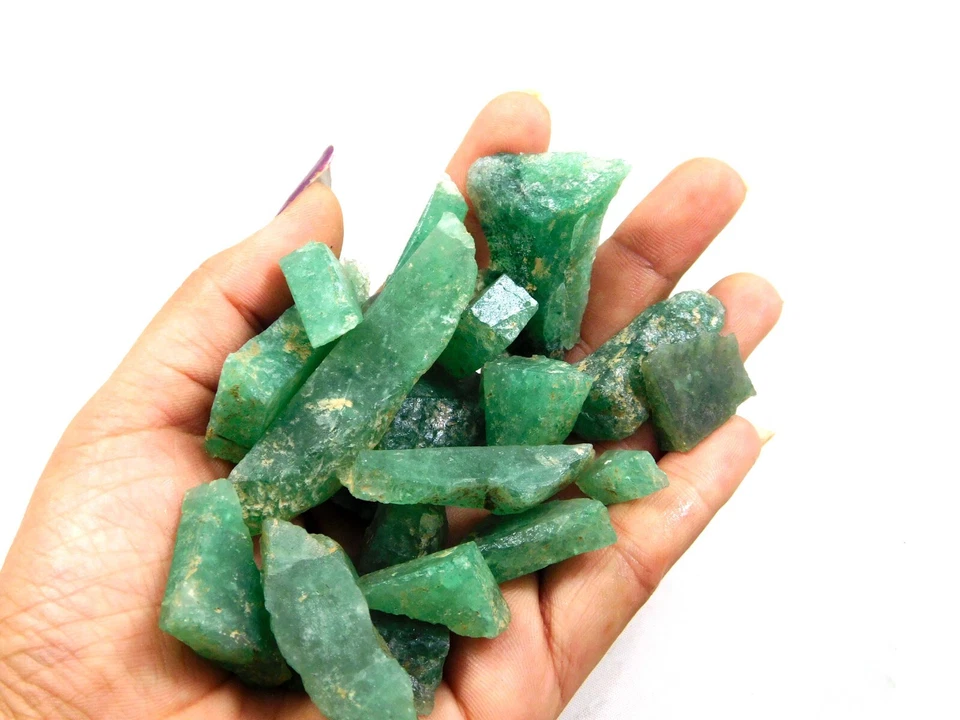 100% Natural Wholesale Lot Green Aventurine Rough Loose Jewelry Gemstone - Image 4 of 4