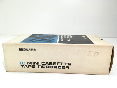 Vintage Sharp RD-406 IC Cassette Tape Recorder w/ Original Box