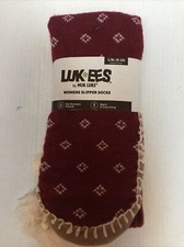 MUK LUK LUK EES WOMEN'S SLIPPER SOX Multi Color SIZE L/XL 8-10  7-FD-7 