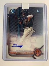 2022 Alexander Suarez Bowman Chrome 1st Prospect Auto #CPA-ASR GIants (1)