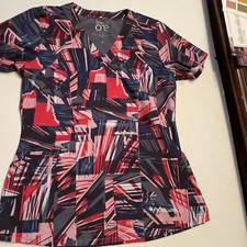 Barco One Scrubs Womens XS Short Sleeve V-Neck With Pockets