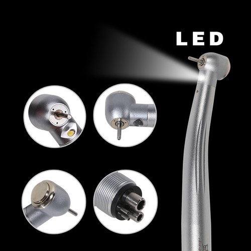 Kavo Style Dental Fiber Optic Turbine Handpiece Triple 2H/4Hole E-generator LED - Picture 14 of 42