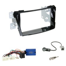 Clarion Lenkradadapter + Doppel 2-DIN Radioblende für Hyundai i40 (VF) ab 2011