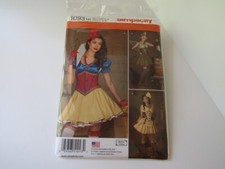Pattern Simplicity 1093 H5 misses short dresses princess fairy cosplay costume
