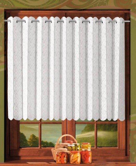 LACE NET VOILE LOUVRE VERTICAL PLEATED WINDOW BLIND PANEL ...