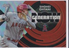 SHOHEI OHTANI Topps Chrome Baseball GENERATION NOW REFRACTOR Card Angel DODGERS!