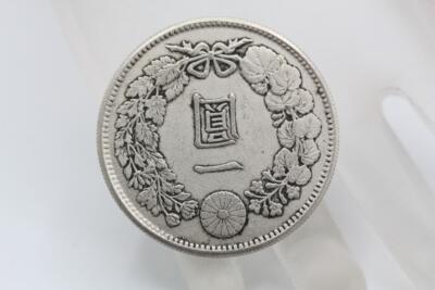 ★美品 明治12年 龍一圓銀貨 416 ONE YEN 900 no.15 JAPAN SILVER TRADE DOLLAR One Yen 416 MEJI Imperial Dragon