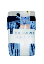 JANE and BLEECKE Ladies' 3-Pack  Sleep Short Gray/Navy/Blue Tie-Dye Size S NWT 