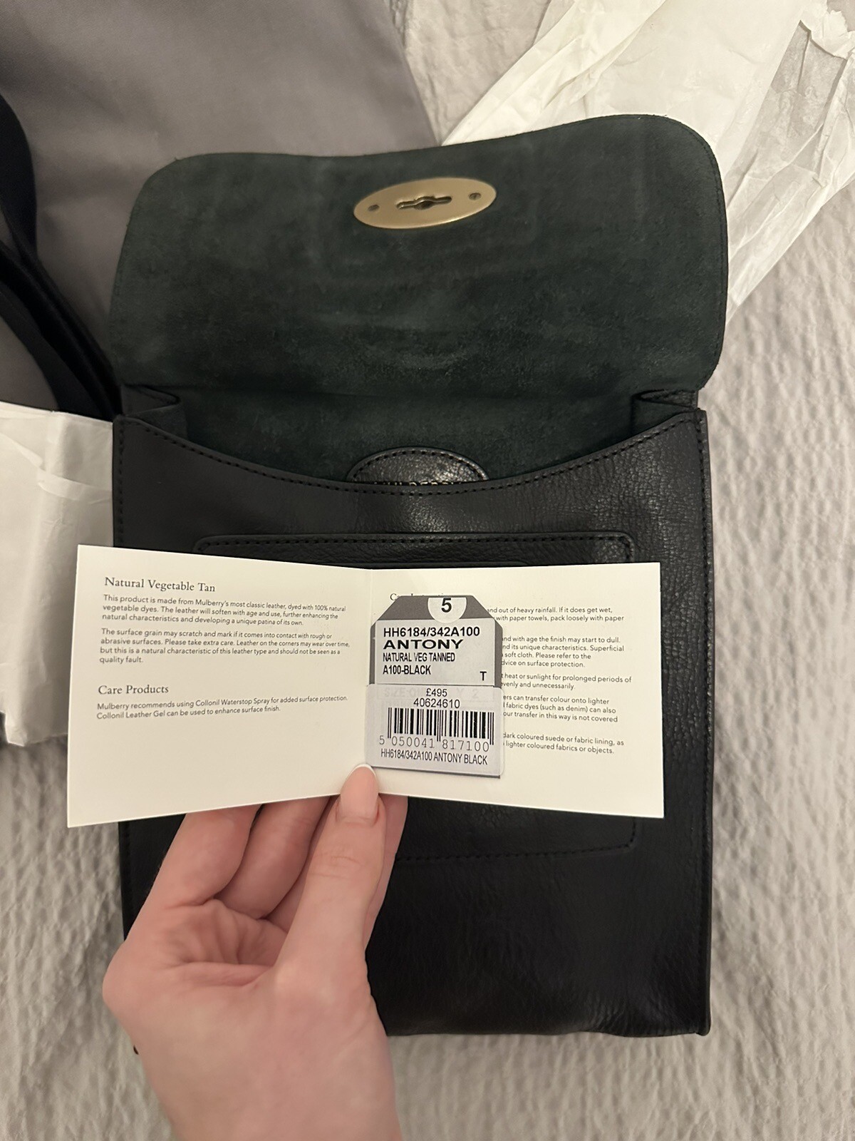 Mulberry Antony Messenger Bag Black Leather Brand New eBay