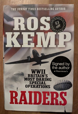 RAIDERS *SIGNED*by ROSS KEMP - CENTURY - H/B D/W - 2012