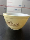 Vintage Pyrex Forest Fancies Mushroom 401 Bowl 1.5 Pint 750 ml Glass Mixing Tan