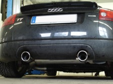 FOX Sportauspuff Racinganlage ab Kat. re li je 1x100mm Audi TT 8N 1.8l quattro