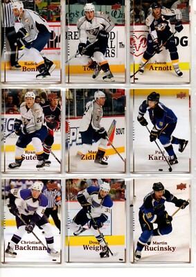 2007/2008  NHL Upperdeck  Komplettset Serie 2  200 Trading Cards