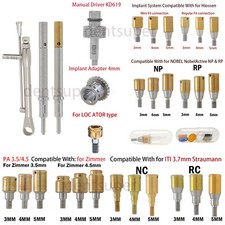 Fit Hiossen/Nobel Active/ITI/Zimmer Dental Implant Attachment Abutments Male Cap