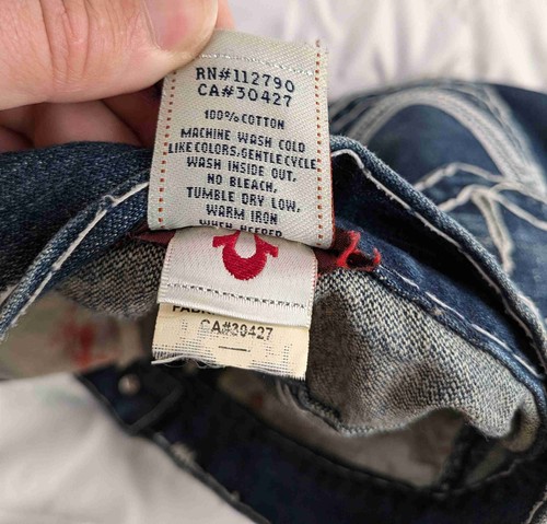 True Religion Women's Shorts Logan SuperT Distressed Denim Cutoff Shorts Size 34 - Picture 14 of 18