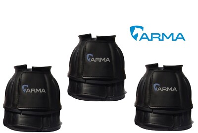 ANGEBOT DREI PAAR Shires Arma Gummi Glockenübergriff Stiefel Touch Close SCHWARZ