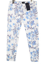 ARMANI JEANS Leggings Womens US28 Floral Slim Fit Stretch