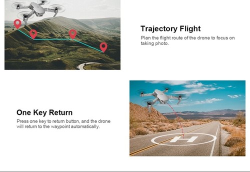Drones Quadcopter Aircraft E681080P/4K Drone with HD Camera WiFi FPV Foldable RC - Picture 12 of 12