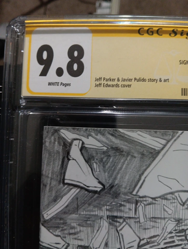 Ninjak #1 PENCIL 独家变体 CGC SS 9.8 签名 Jeff Edwards 100 打印 — 第 3/4 张图片