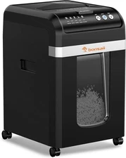 200-page automatic paper feed shredder, 60-minute continuous heavy-duty shredder