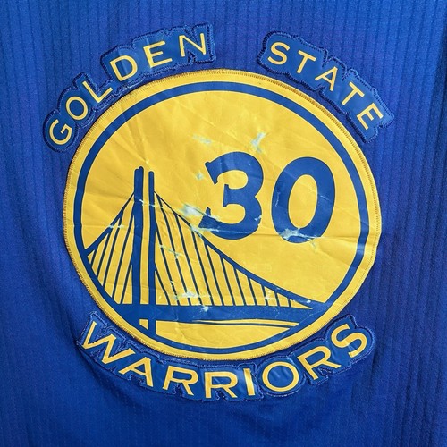 Adidas Golden State Warriors Basketball NBA Jersey Mens XS Blue 2016 Curry#30 - Picture 8 of 14