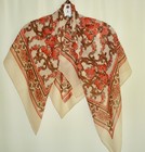 Women's Shear Brooks Brothers Square Scarf  34"X34" with Autumn Lighweight color — photo 1