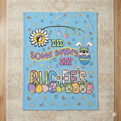 Bucees Did Some Bunny Say Bucees Easter 2026 Fleece Blanket Fan Gift