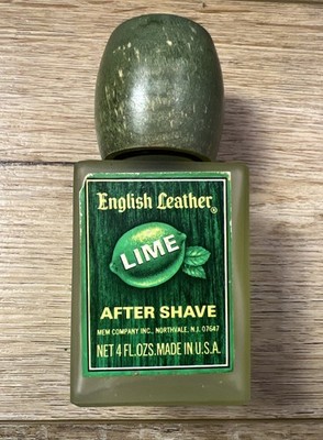 Vintage English Leather Lime Aftershave 4oz Made In USA *90% FULL