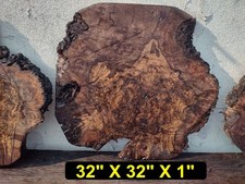 Live Edge Walnut Burl Slab DRY 3005 Tables - Crafts