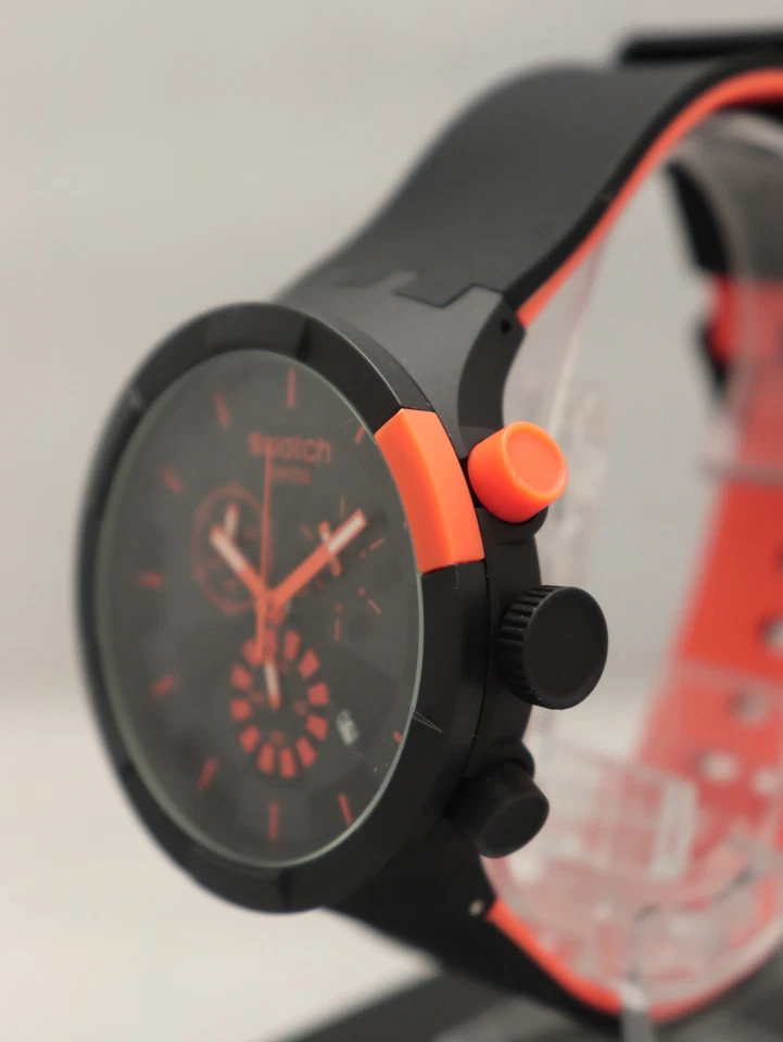 Reloj Hombre SWATCH Swiss Big Bold Checkpoint Naranja. Foto 4 de 4