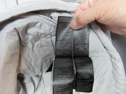 Marmot Ion Jacket Womens Large Gray Quilt Puffer Down 700 Fill Outdoor Full Zip - Picture 6 of 18