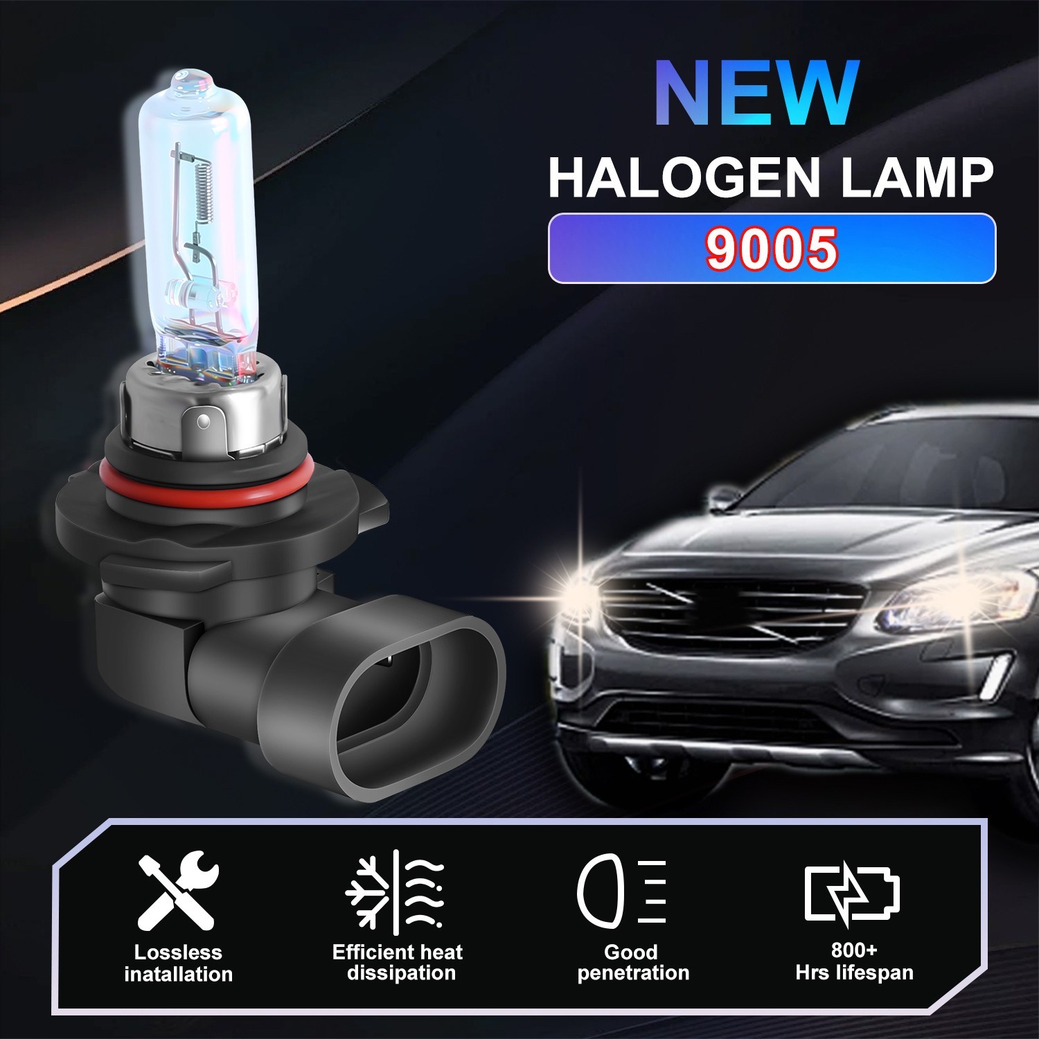 For Freightliner M2 106 2011-17 Headlights Halogen Light Bulbs Parts Accessories