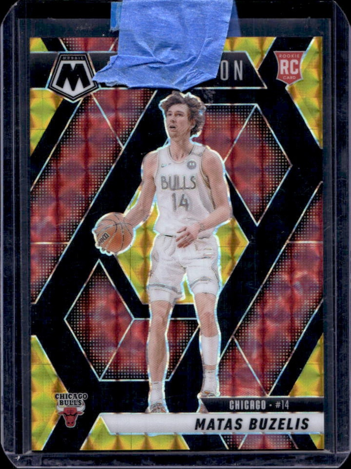 2024-25 Mosaic Matas Buzelis RC Choice Black Gold City Edition #/8 Bulls