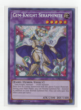 YuGiOh! Gem-Knight Seraphinite SHVA-EN048 secret rare holo Nm