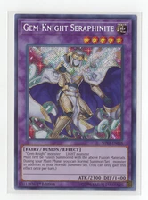 YuGiOh! Gem-Knight Seraphinite SHVA-EN048 secret rare holo Nm
