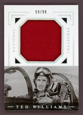 2021 Panini National Treasures Ted Williams 59/99 Military, Relic Patch, Marines
