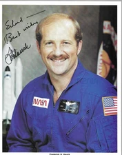 NASA Astronaut Rick Hauck STS 7, STS 51-A & STS 26 genuine signed 10" by 8" W 38