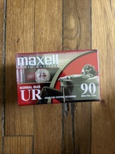 Maxell XLII 90 Minute High Bias Blank Audio Cassette Tape 5 Pack, New Sealed