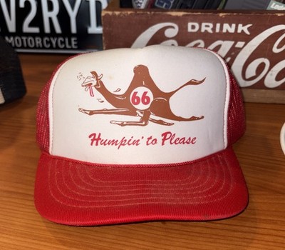 Vtg Campbell 66 Trucker Hat ''Humpin' to Please'' Snapback Camel Logo