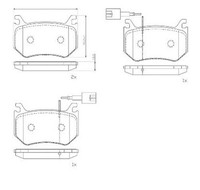 P 23 184 Brembo Bremsbelagsatz, Scheibenbremse FüR Alfa Romeo