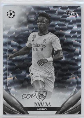 2023 UEFA Club Competitions Black & White Icy Foil Vinicius Junior Vini Jr 7y2
