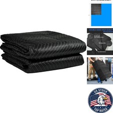 Durable 2 Pack Moving Blankets - 80"x72" Multi-functional Heavy Duty Pads